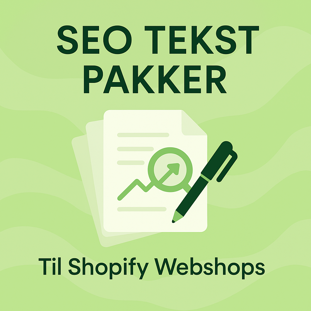 SEO Tekst Pakker til Shopify Webshops